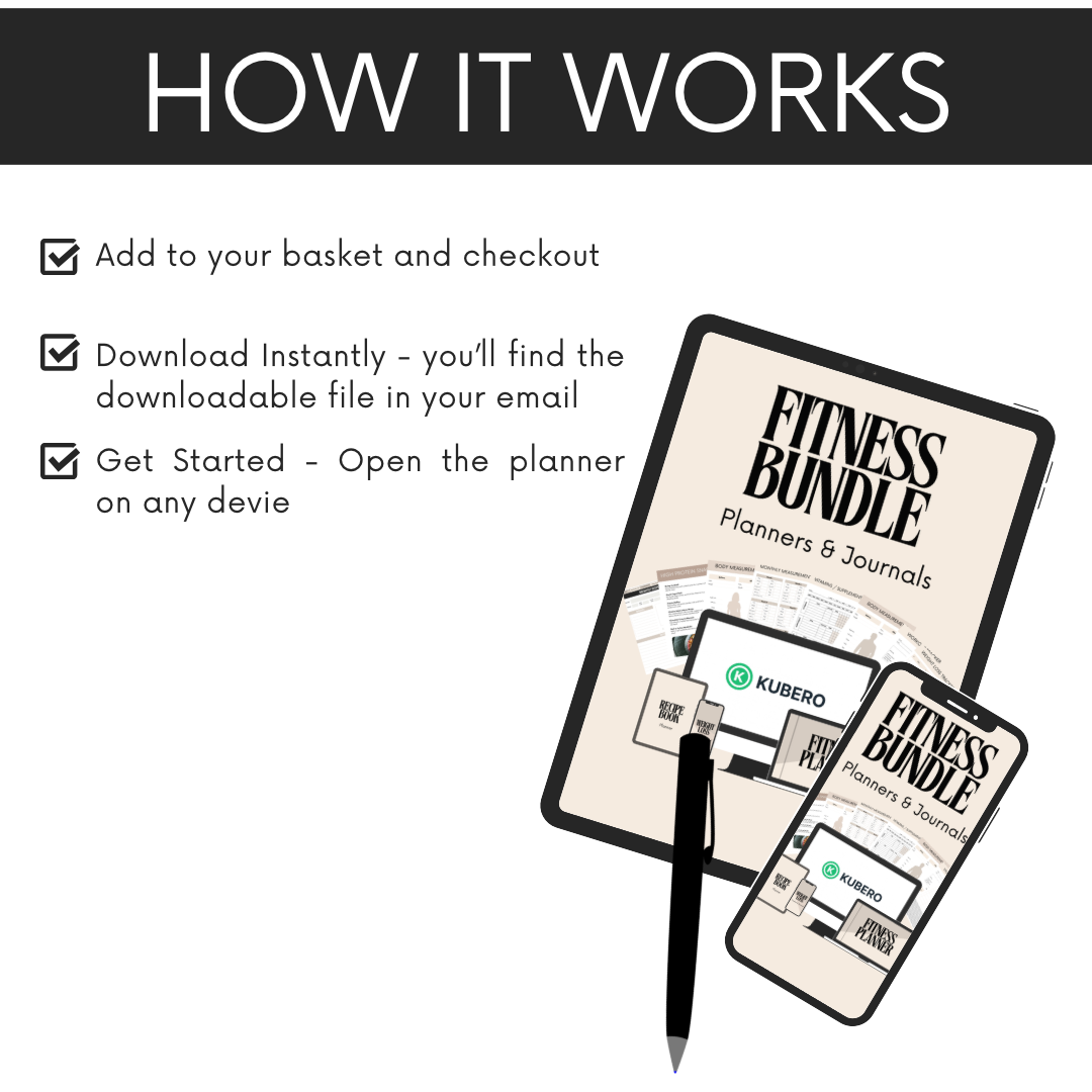 Fitness Bundle Planners & Journals