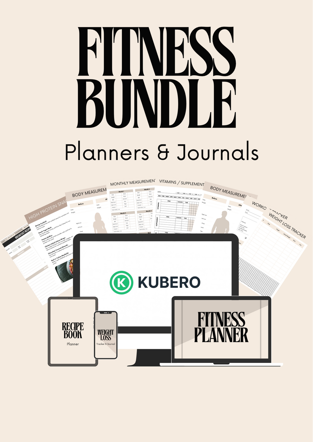 Fitness Bundle Planners & Journals